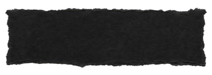 Rough Torn Edge Black Paper Strip with White Border graphic design isolated on a transparent background