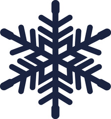 Elegant snowflake icon for winter holiday and christmas designs vector