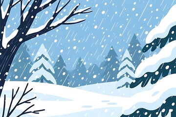 winter forest landscape