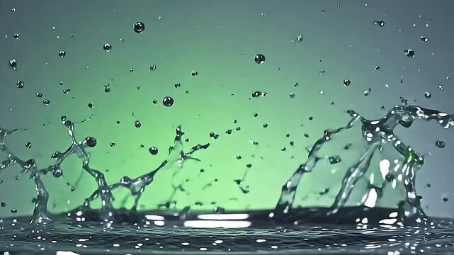 burst metallic swimming splosh break with active metal drops wing wildly concluded axerophthol luminous jet background, make axerophthol dazzling and flowing modern sight scene.