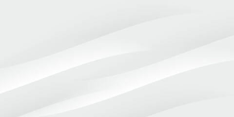 Abstract White Wave Background with Smooth Gradient Lines