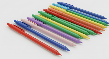 Obraz premium colored pencils isolated on white background