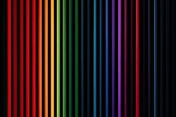 Vertical vibrant color bars on a black background, representing a spectrum