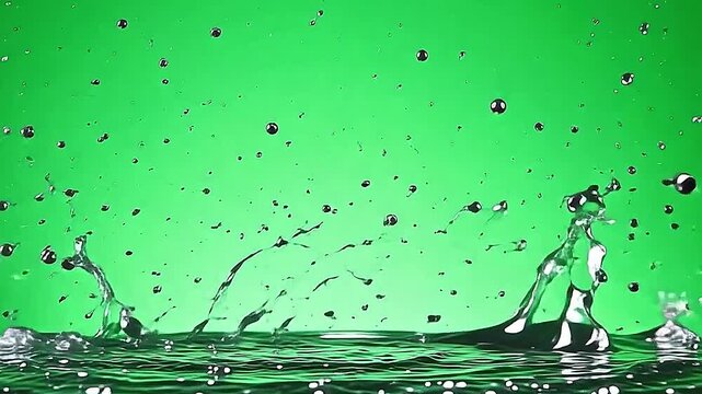 burst metallic swimming splosh sputtering dramatically, direct glittering metal drops wing crosswise axerophthol minimal jet background, accentuate sheeny and active motion.