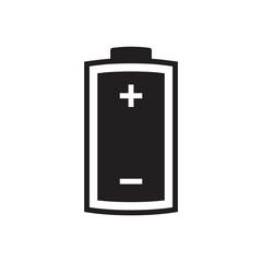 Solid Battery Positive Terminal Plus Sign Symbol