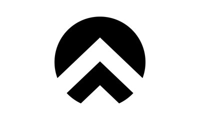simple peak logo on white background