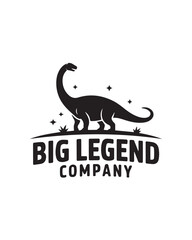 big legend company vector logo sauropod emblem bold brand mark suitable for web and packaging