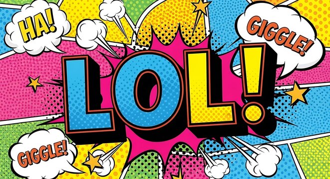 Funny Comic Book Style Text.