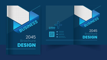 Business brochure cover page annual report book cover business profile design template elegant modern editable file
