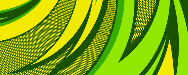 sport background green and yellow color with sharp geometric shapes with halftone texture