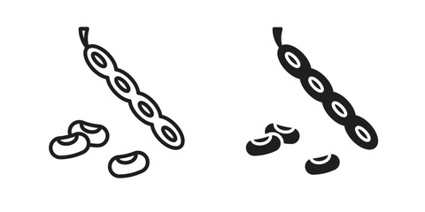 Legume icons simple vector set. logo sign symbol set