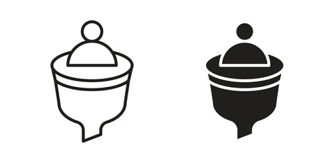 Lead conversion icons simple vector set. logo sign symbol set