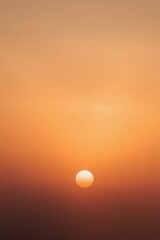 Minimalist Warm Gradient Sunset Sky Background