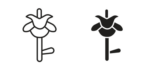 Iris icons simple vector set. logo sign symbol set