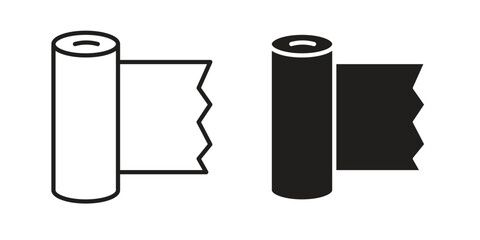 Gauze icons simple vector set. logo sign symbol set