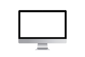 Realistic Desktop Monitor Mockup – Modern Computer Screen Template for App Showcase, UI/UX Design, and Branding Presentation