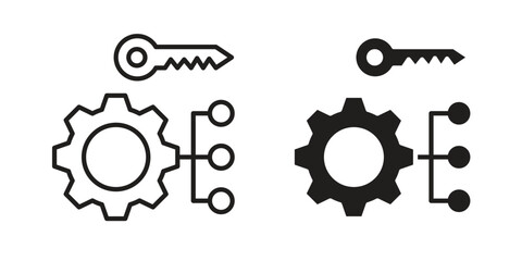 Factor icons simple vector set. logo sign symbol set