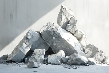 Abstract design reflecting the contours and shapes of rocks