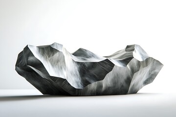 Creative composition modeled after natural rock structures