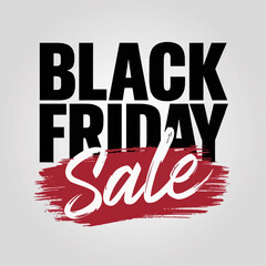 Fototapeta premium Black Friday Sale text , Typography Design