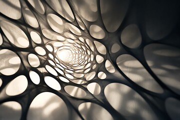 Design featuring multiple shape layers with soft shadow effects