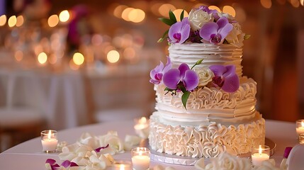 Elegant Wedding and Celebration Cakes in Beautiful Outdoor and Indoor Settings