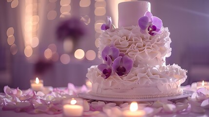 Elegant Wedding and Celebration Cakes in Beautiful Outdoor and Indoor Settings