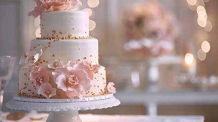 Elegant Wedding and Celebration Cakes in Beautiful Outdoor and Indoor Settings