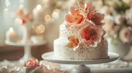 Elegant Wedding and Celebration Cakes in Beautiful Outdoor and Indoor Settings