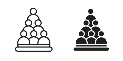 Committee icons simple vector set. logo sign symbol set