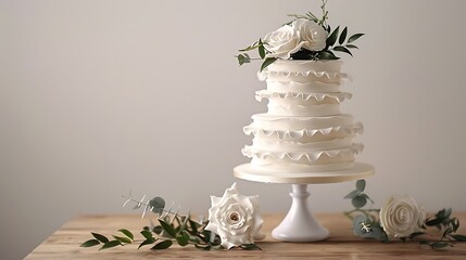 Elegant Wedding and Celebration Cakes in Beautiful Outdoor and Indoor Settings