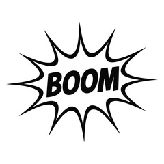 Comic book style boom explosion sound effect © Pixel Loft