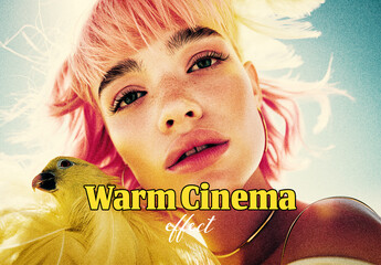 Warm Cinematic Photo Effect