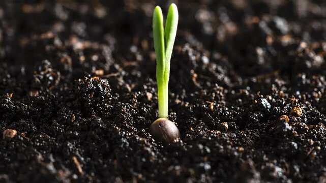 From Seed to Sprout A Time Lapse of Plant Growth.