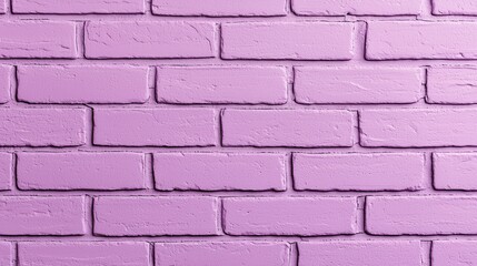 Obraz premium A textured wall made of rectangular bricks, painted in a vibrant shade of purple, creating a playful and modern aesthetic.