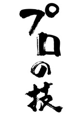 プロの技　筆文字タテ1