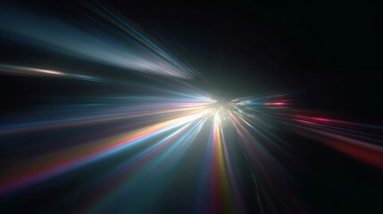 Obraz premium Streaks of Radiant Light Abstract Speed ​​Motion