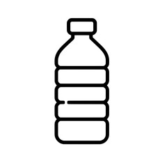Black and White Water Bottle Icon Vector Illustration

 
