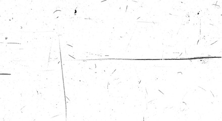 White surface covered in black scratches dust and imperfections