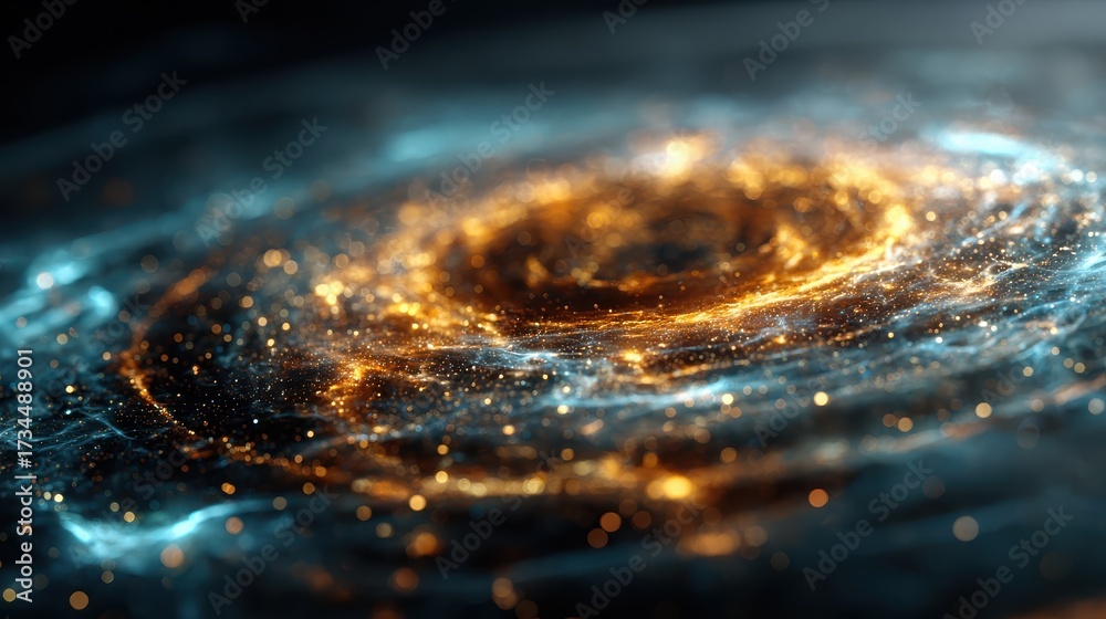 Canvas Prints abstract visualization of high-speed particles in a cosmic setting
