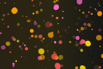 Abstract Circles Background with Pink, Orange, Yellow and Red Overlapping Elements