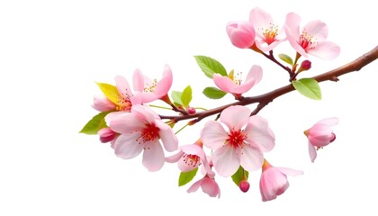 Obraz premium Cherry blossom blooms spring season nature photography bright background close-up floral beauty