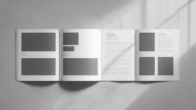 Fashion magazine template.