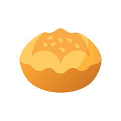 vector illustration of a bun