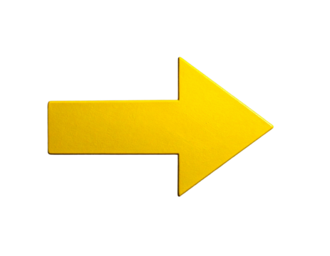  Photorealistic Yellow Arrow on Matte Black Surface