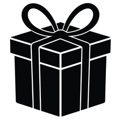 gift box vector icon on white background