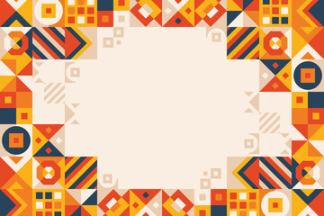 Modern flat geometric abstract background design