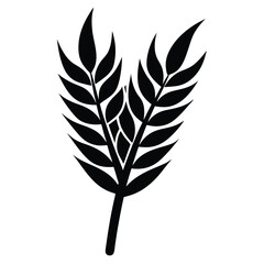 wheat vector icon on white background