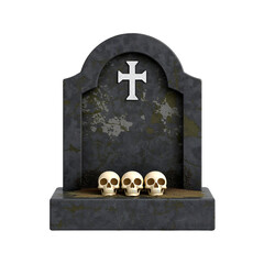 3D Element for Halloween Composition PSD Transparent Background