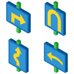 vector set of stickers